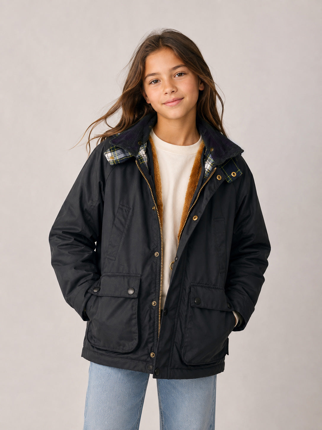 Parka encerada marino infantil