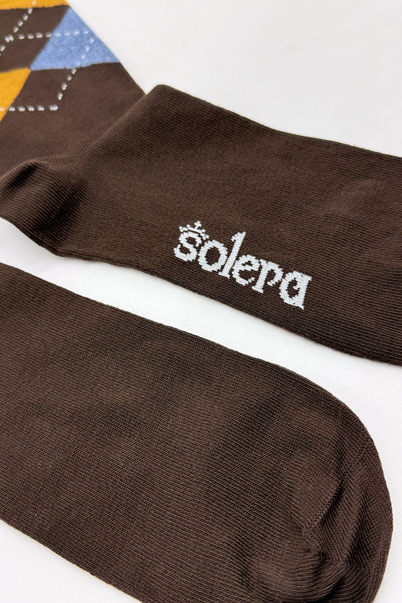 Calcetines Rombo Marron