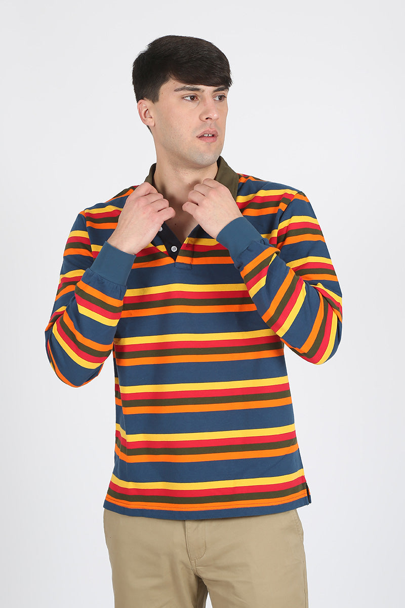 Polo rayas rugby colores