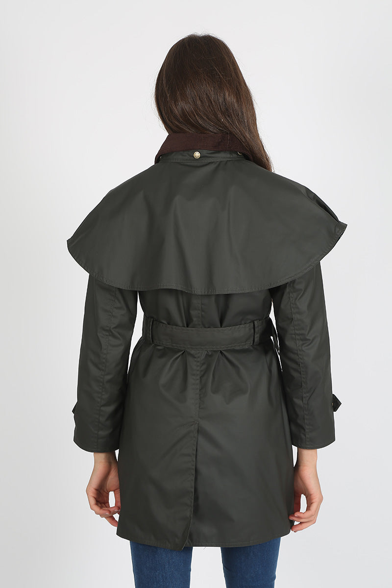 Waxed Parka Khaki Cape