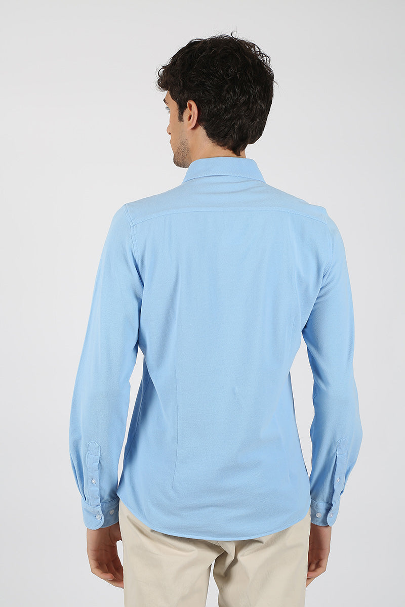 Camisa Polo Azul Celeste