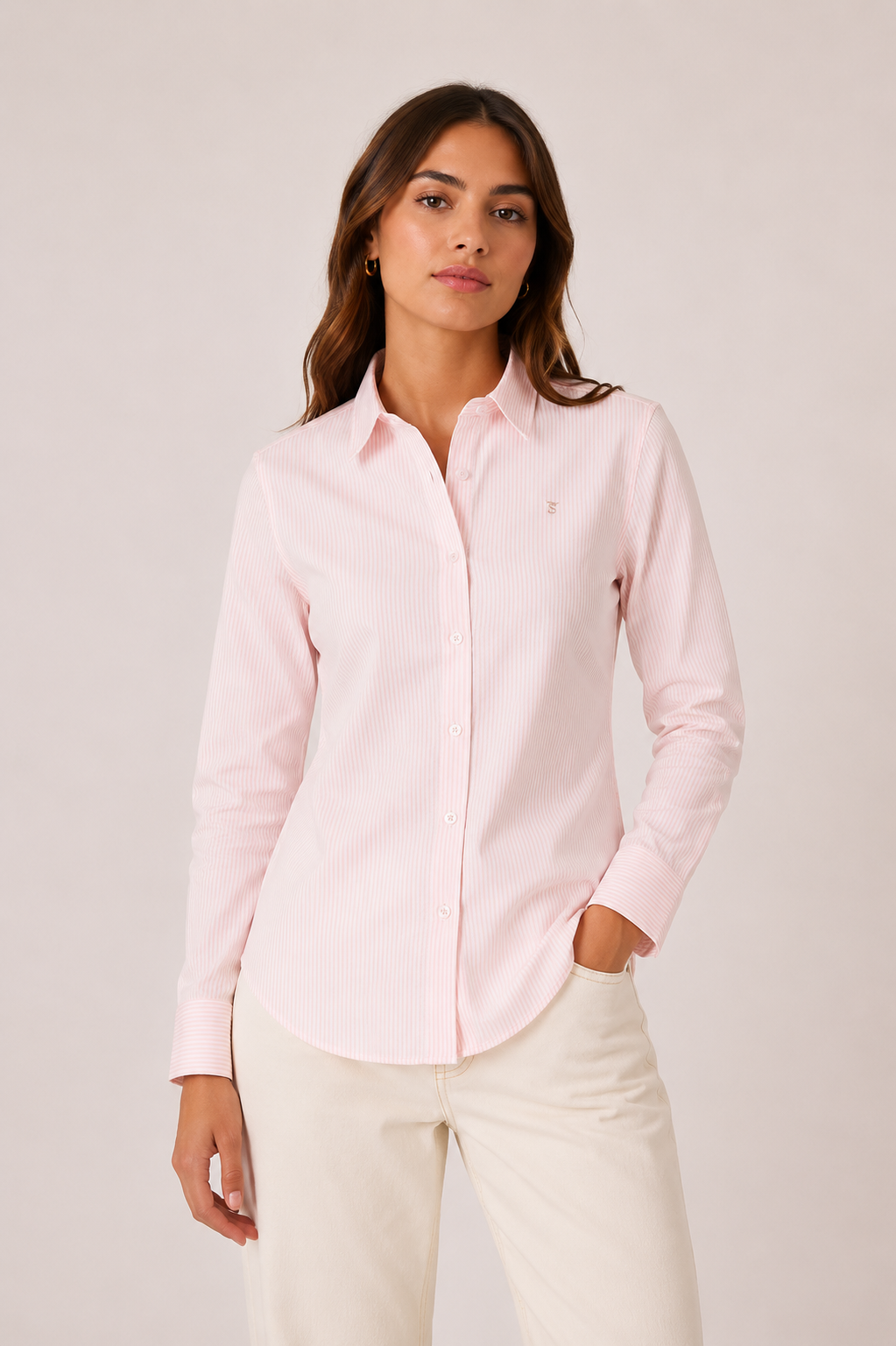Camisa Rayas Rosa