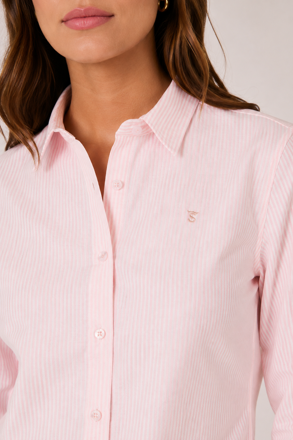 Camisa Rayas Rosa