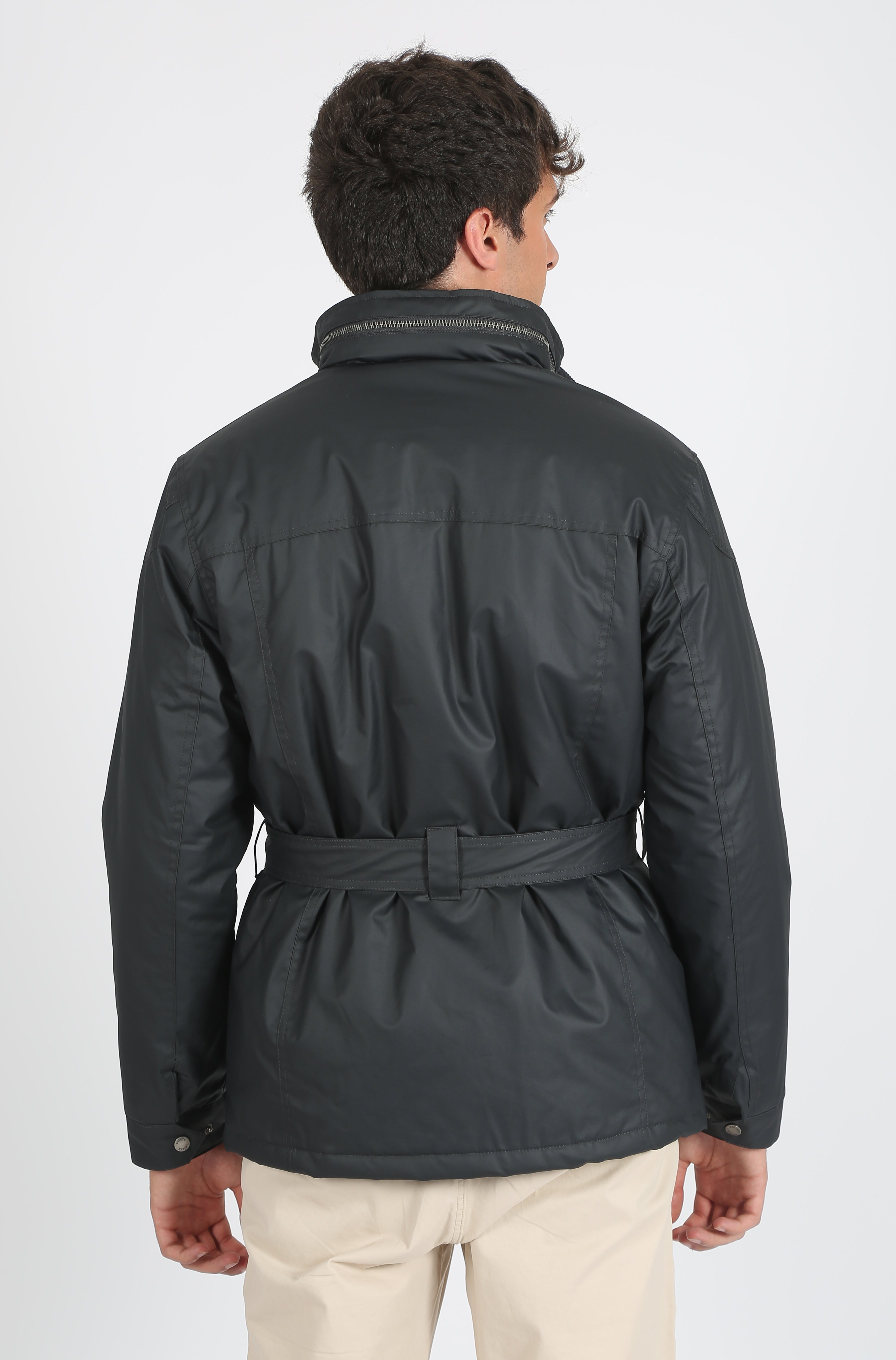 Parka Heritage Tipo Encerada Marino