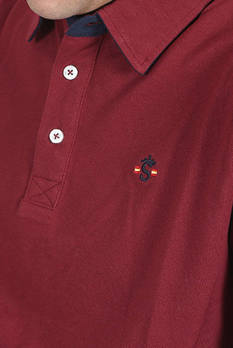 Polo granate España basic