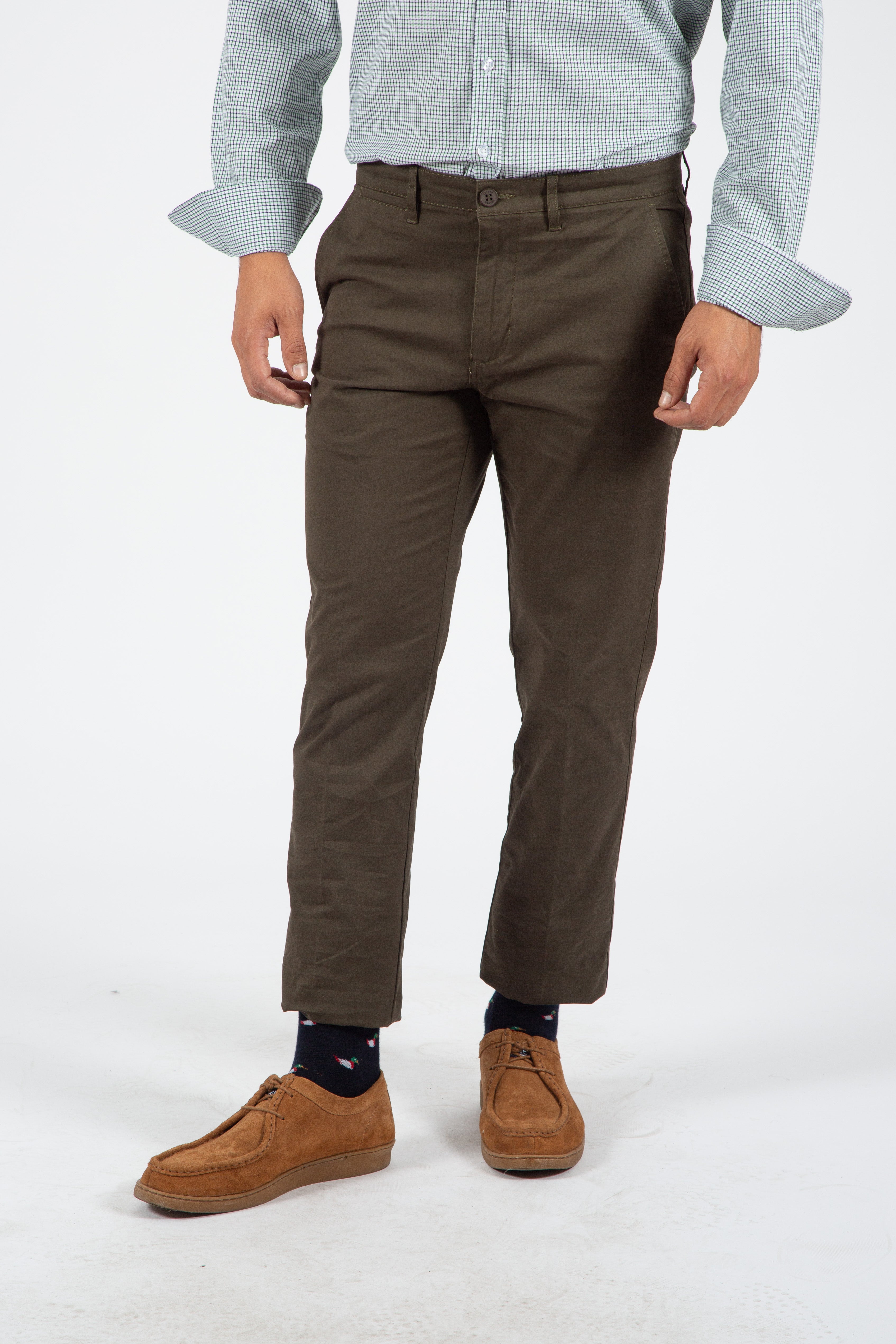 Pantalon chino Kaki