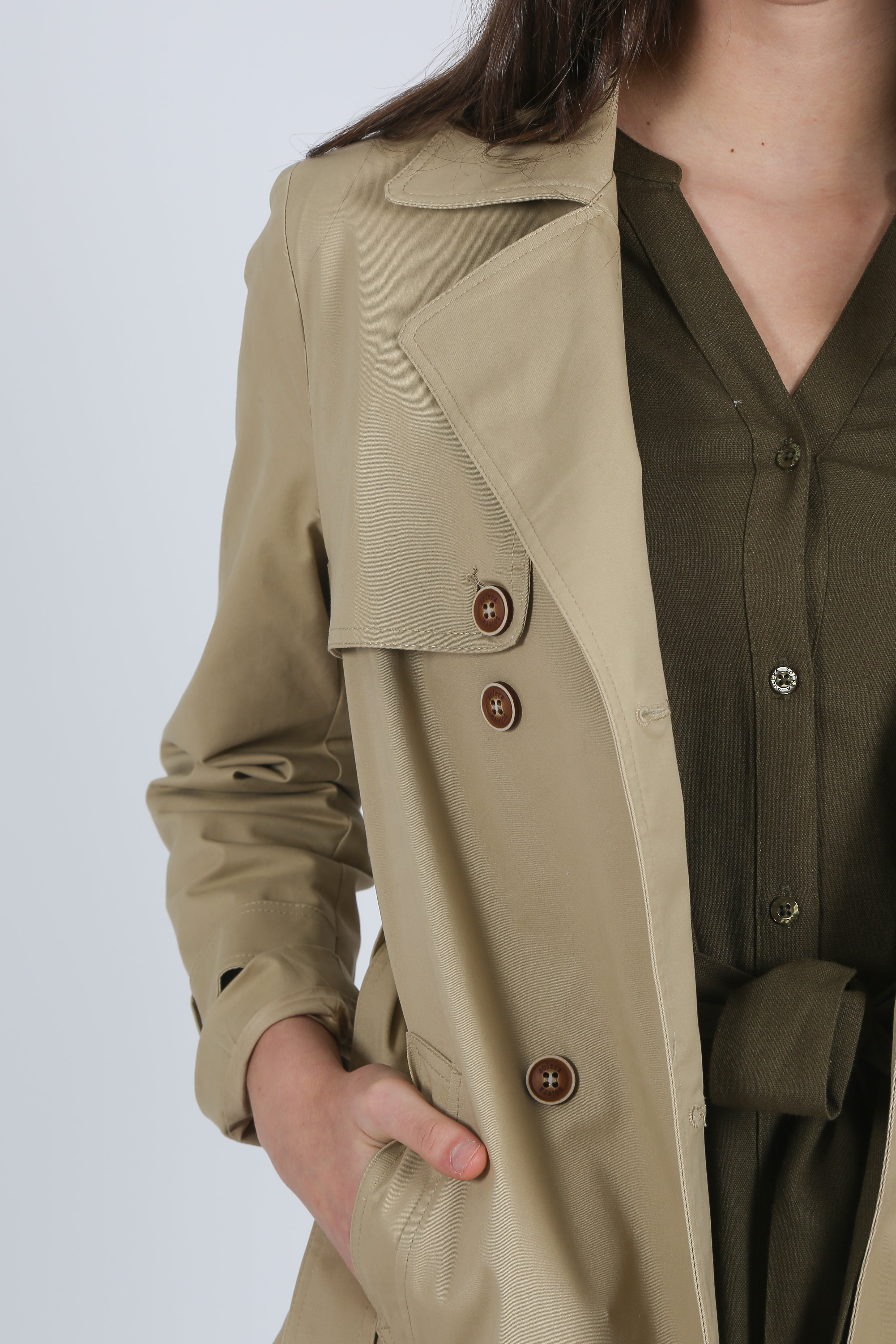 Gabardina Camel