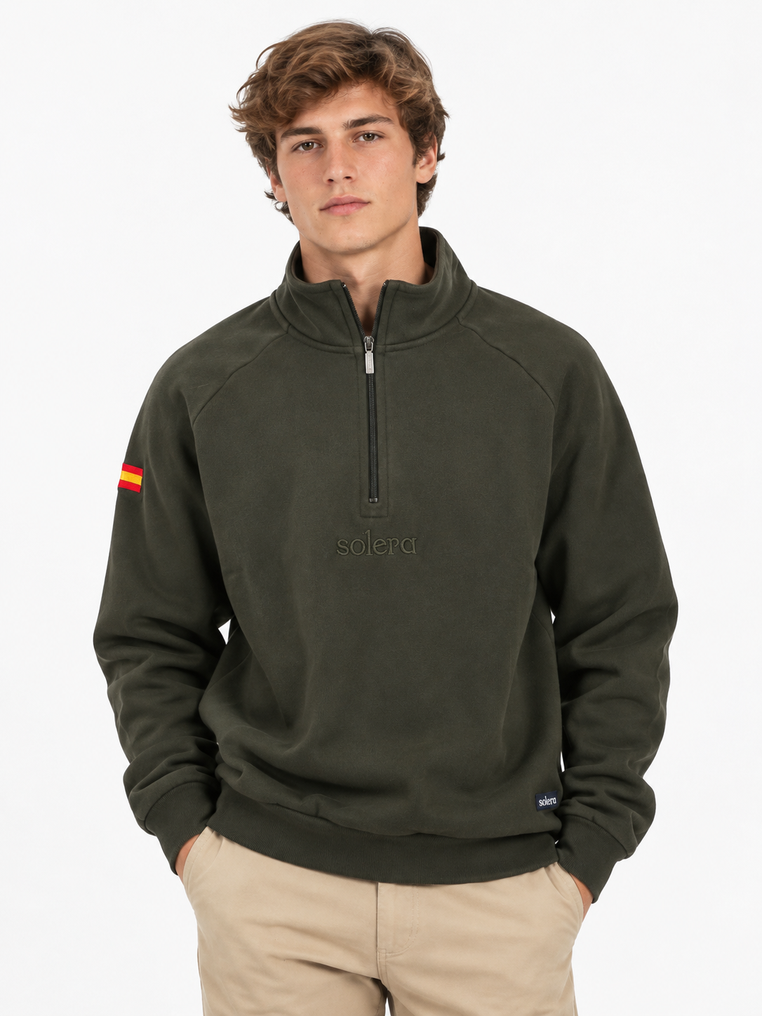 Sudadera España Kaki