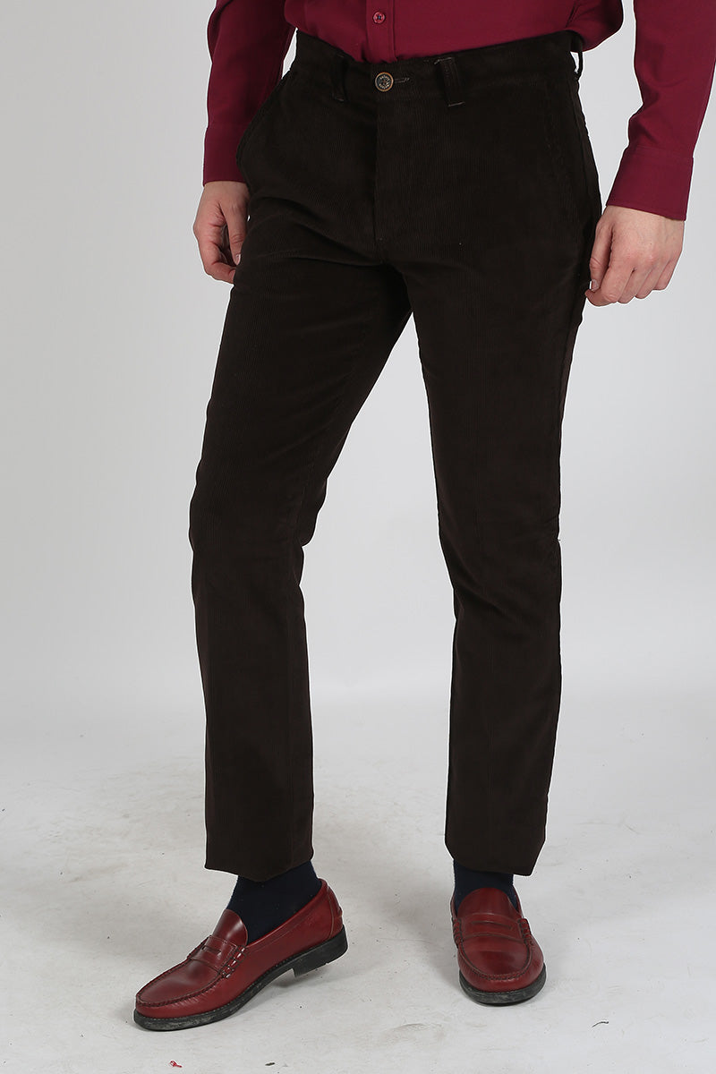 Pantalon pana Marrón