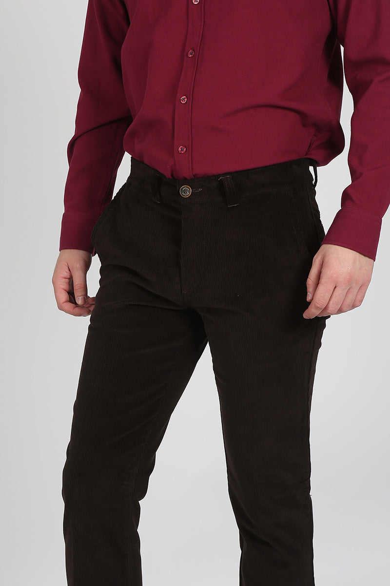 Pantalon pana Marrón