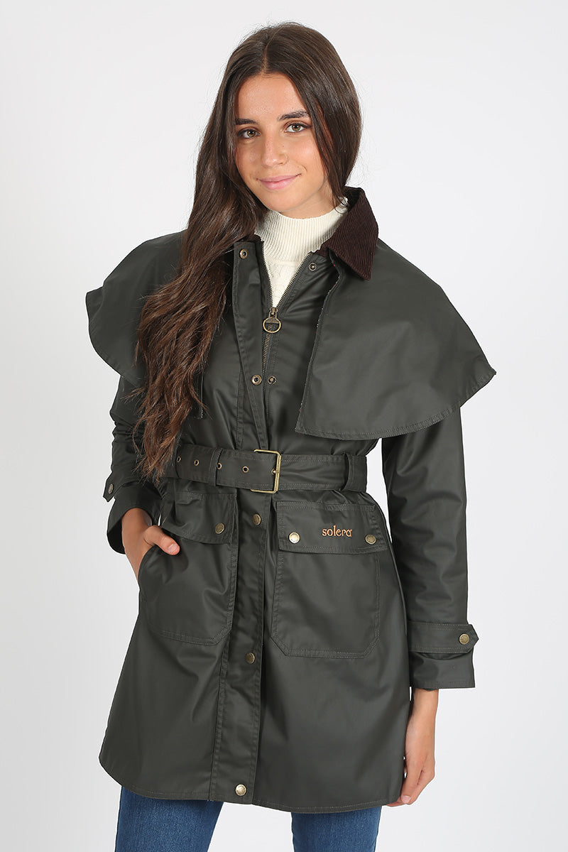 Waxed Parka Khaki Cape