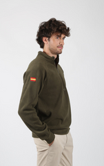 Sudadera polar Kaki