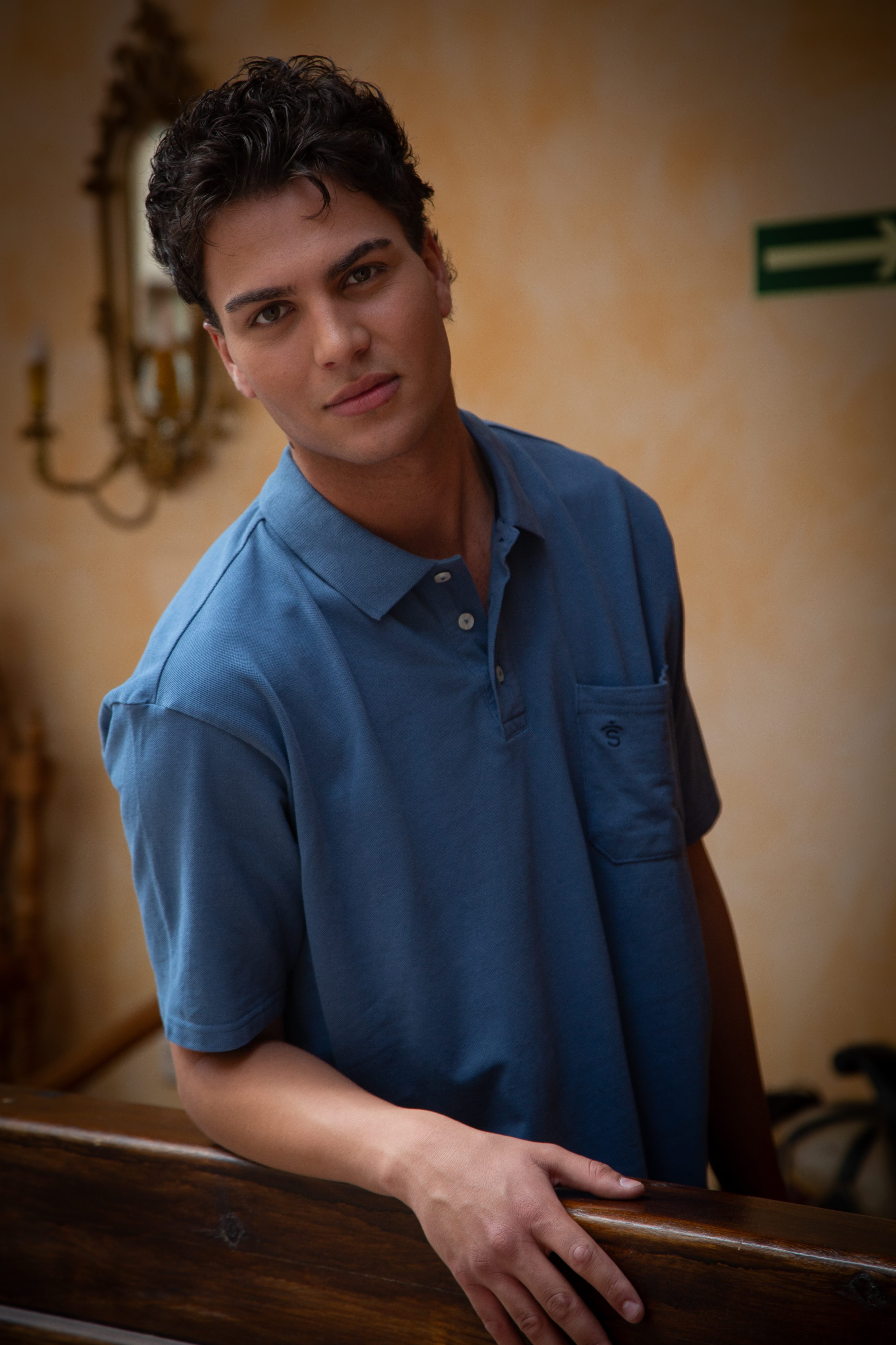 Polo oversize Azul