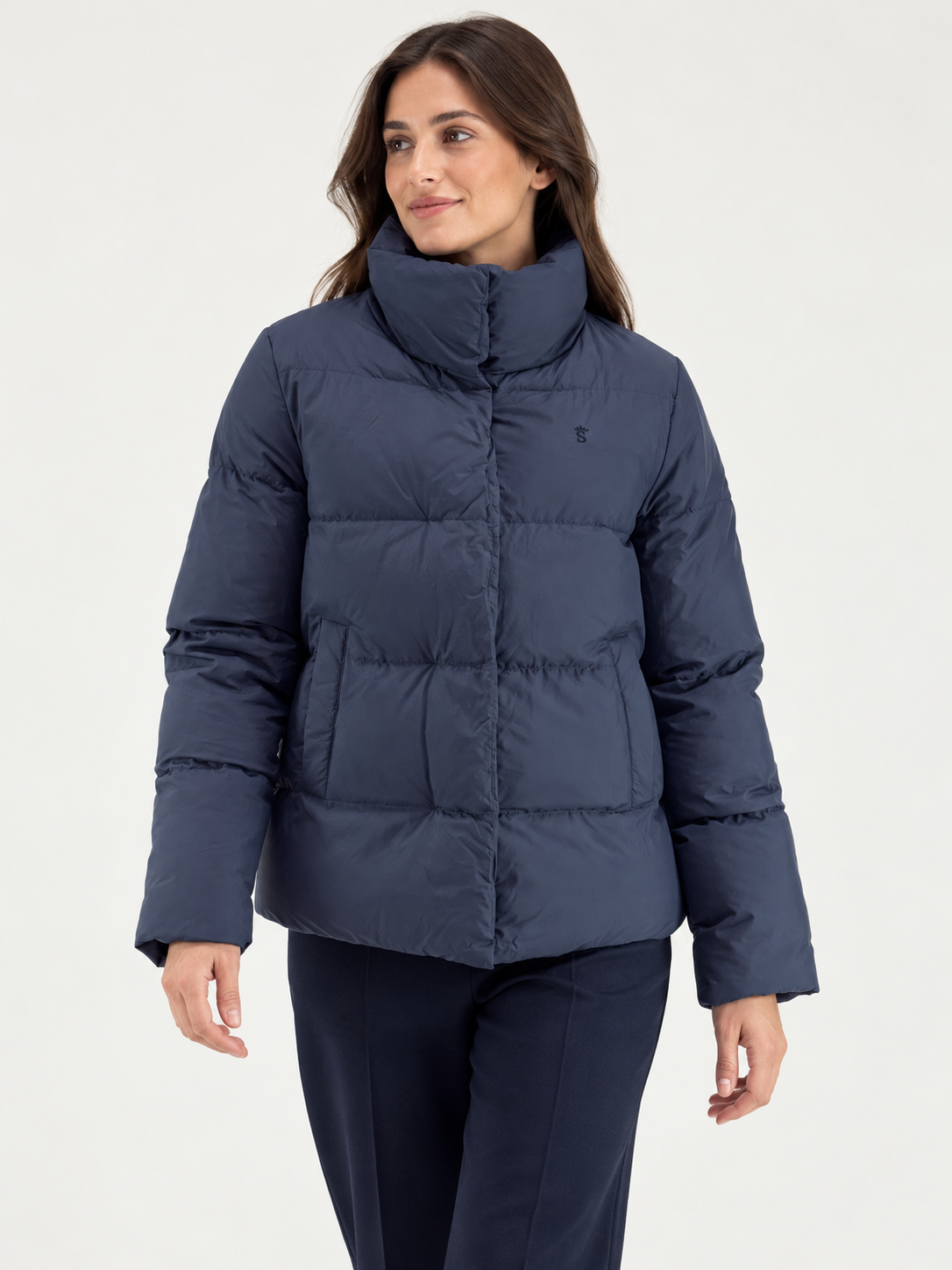 Parka Pluma Marino