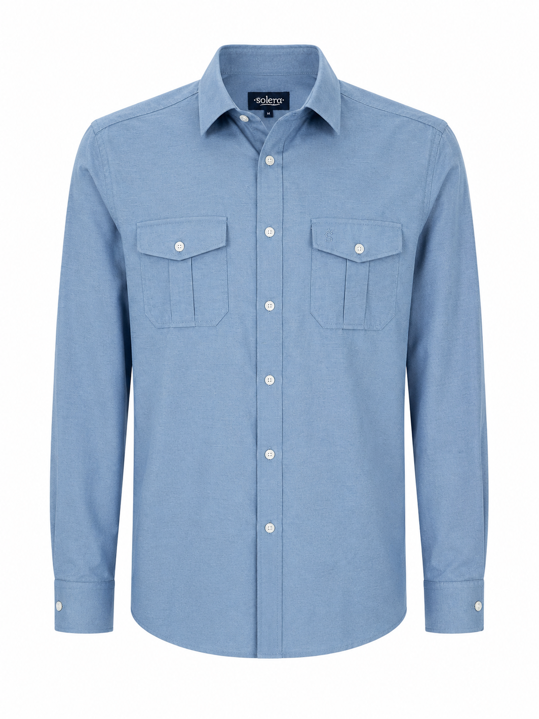 Camisa guayabera Azul