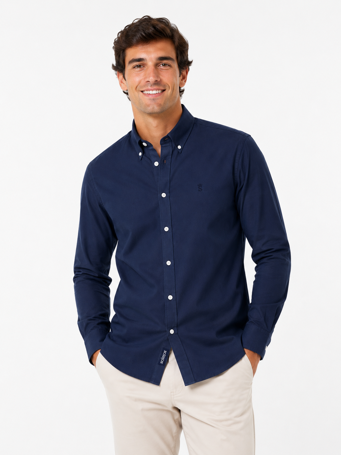 Camisa Oxford marino
