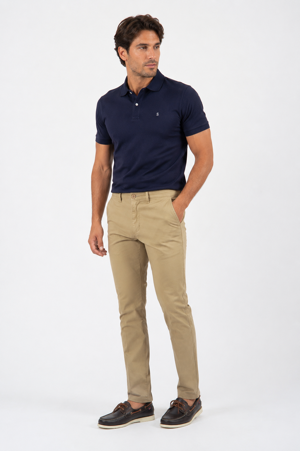 Pantalon chino camel