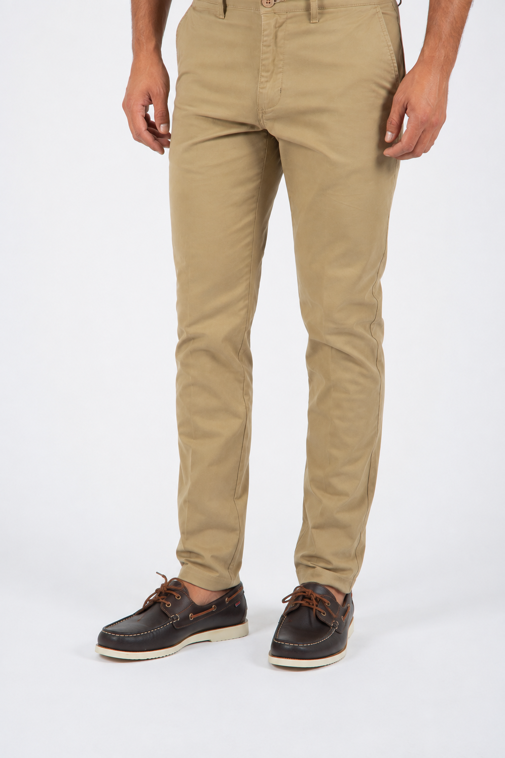 Pantalon chino camel
