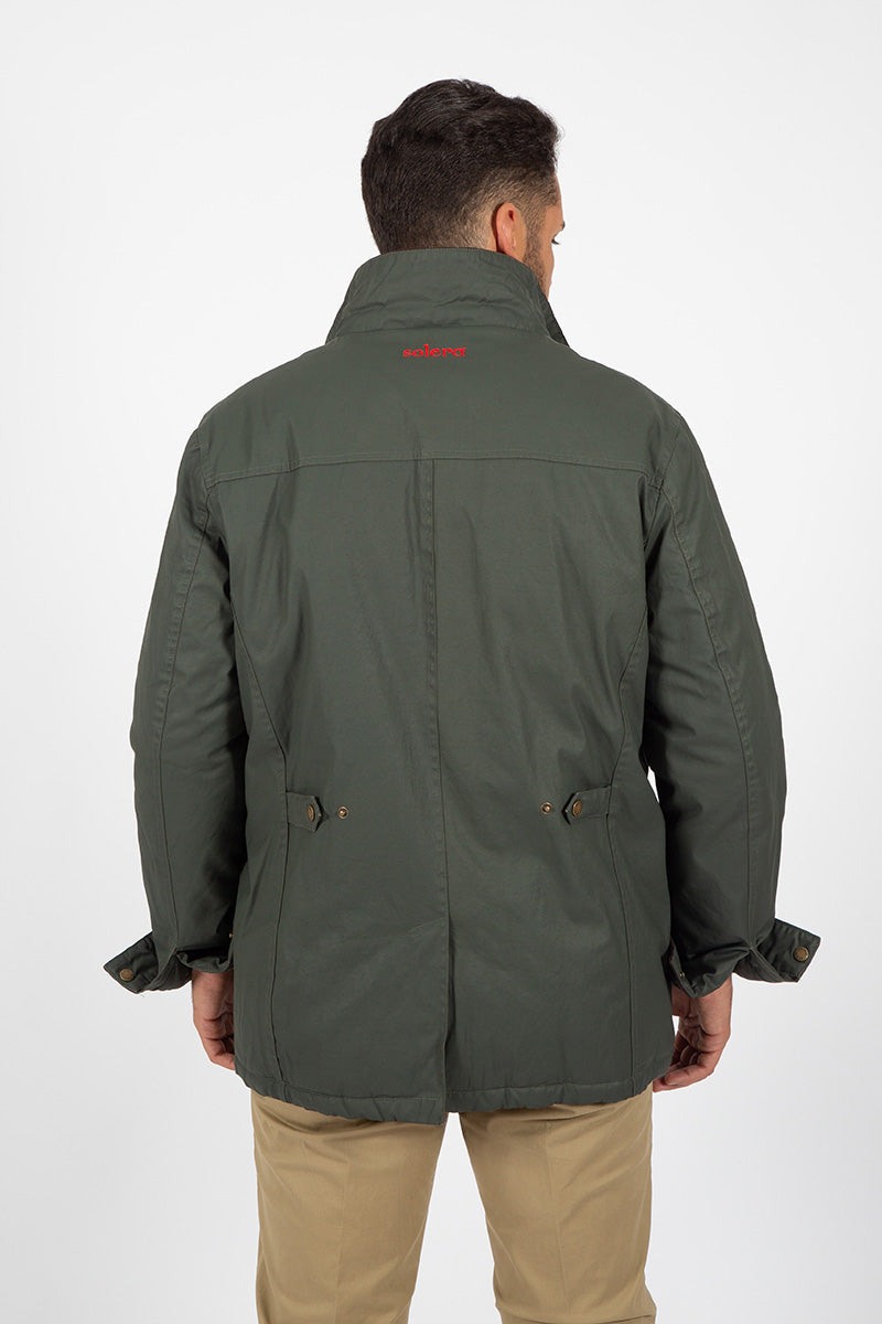 Parka encerada Kaki