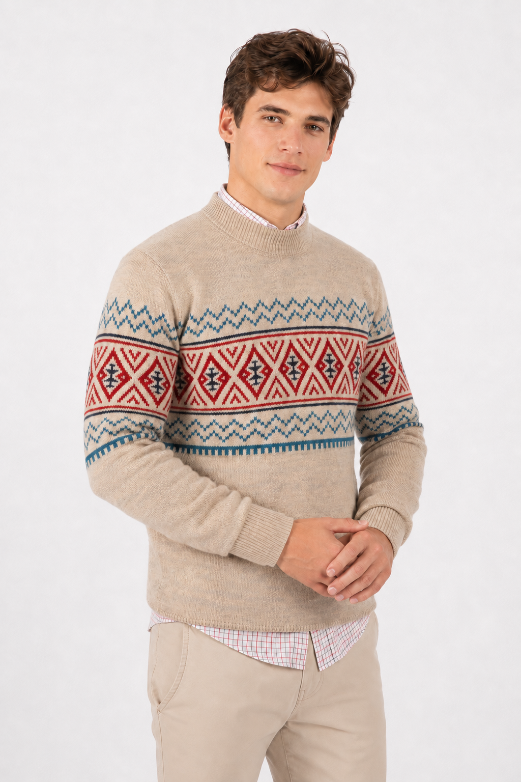 Jersey  grecas beige