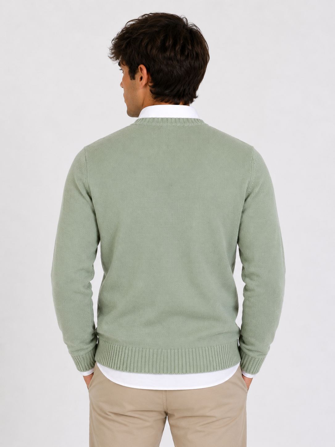 Jersey Verde Cuello Pico