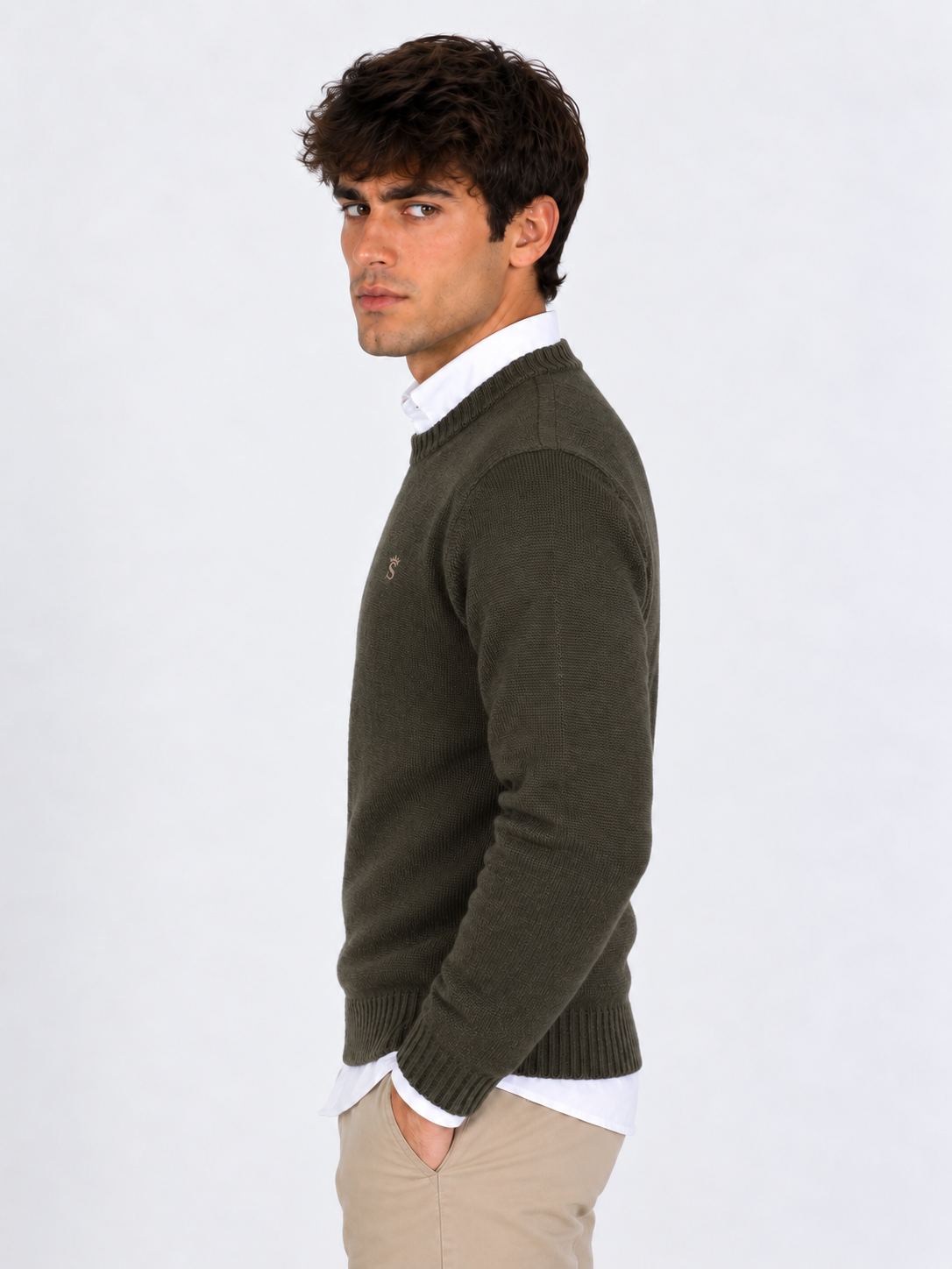 Jersey caza Cuello Redondo