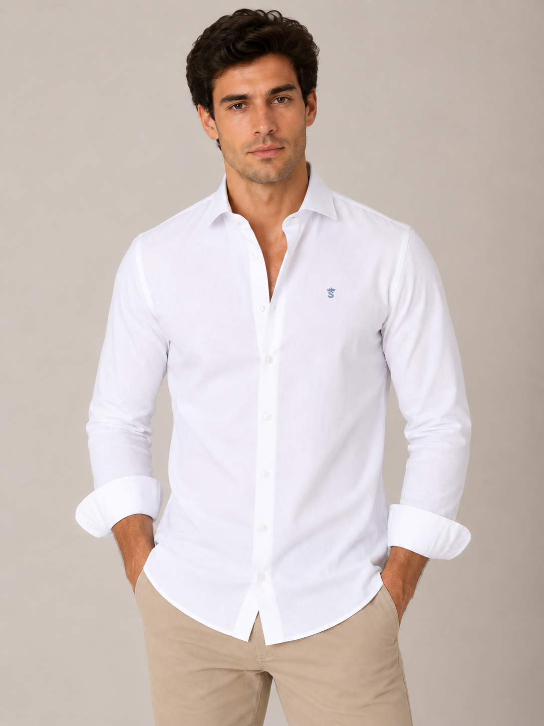 Camisa Vestir Blanca