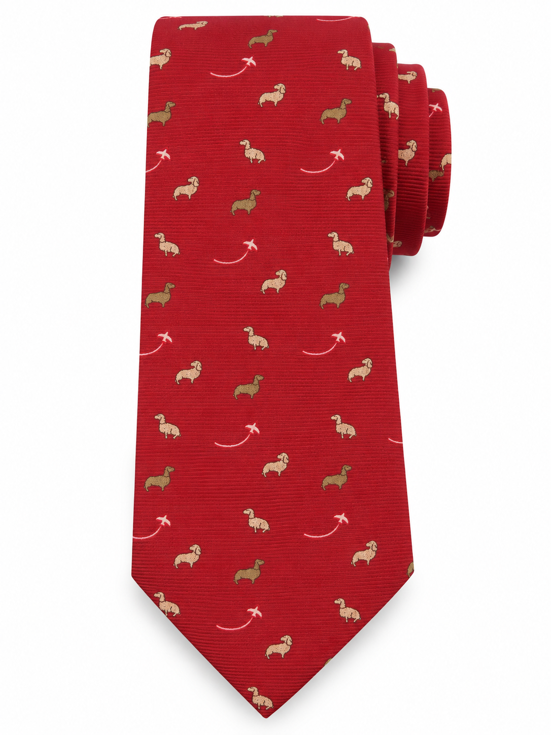 Corbata perrito roja
