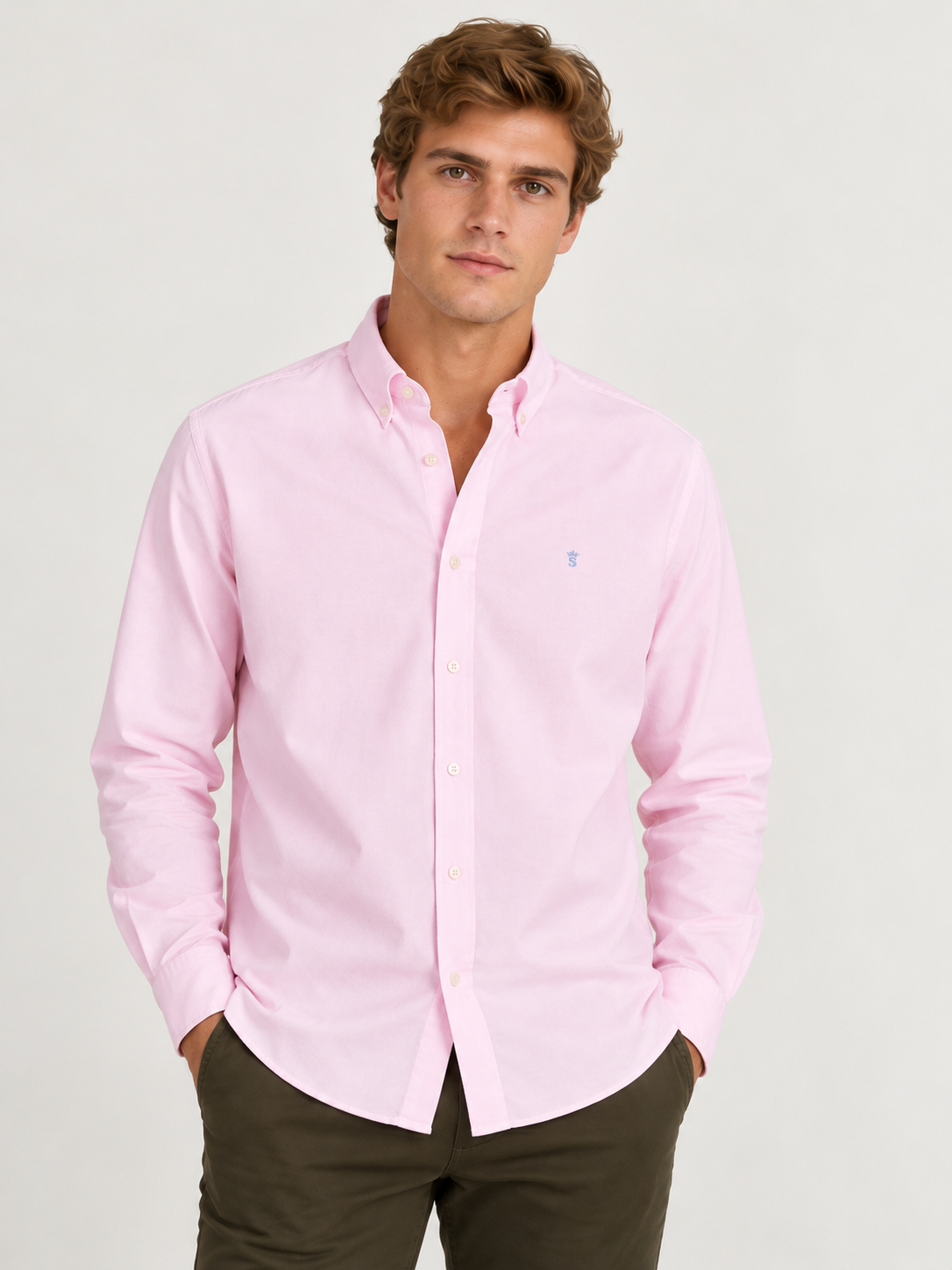 Camisa rosa Oxford Classic