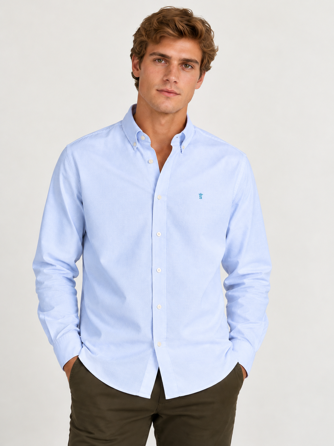 Camisa celeste Oxford Classic