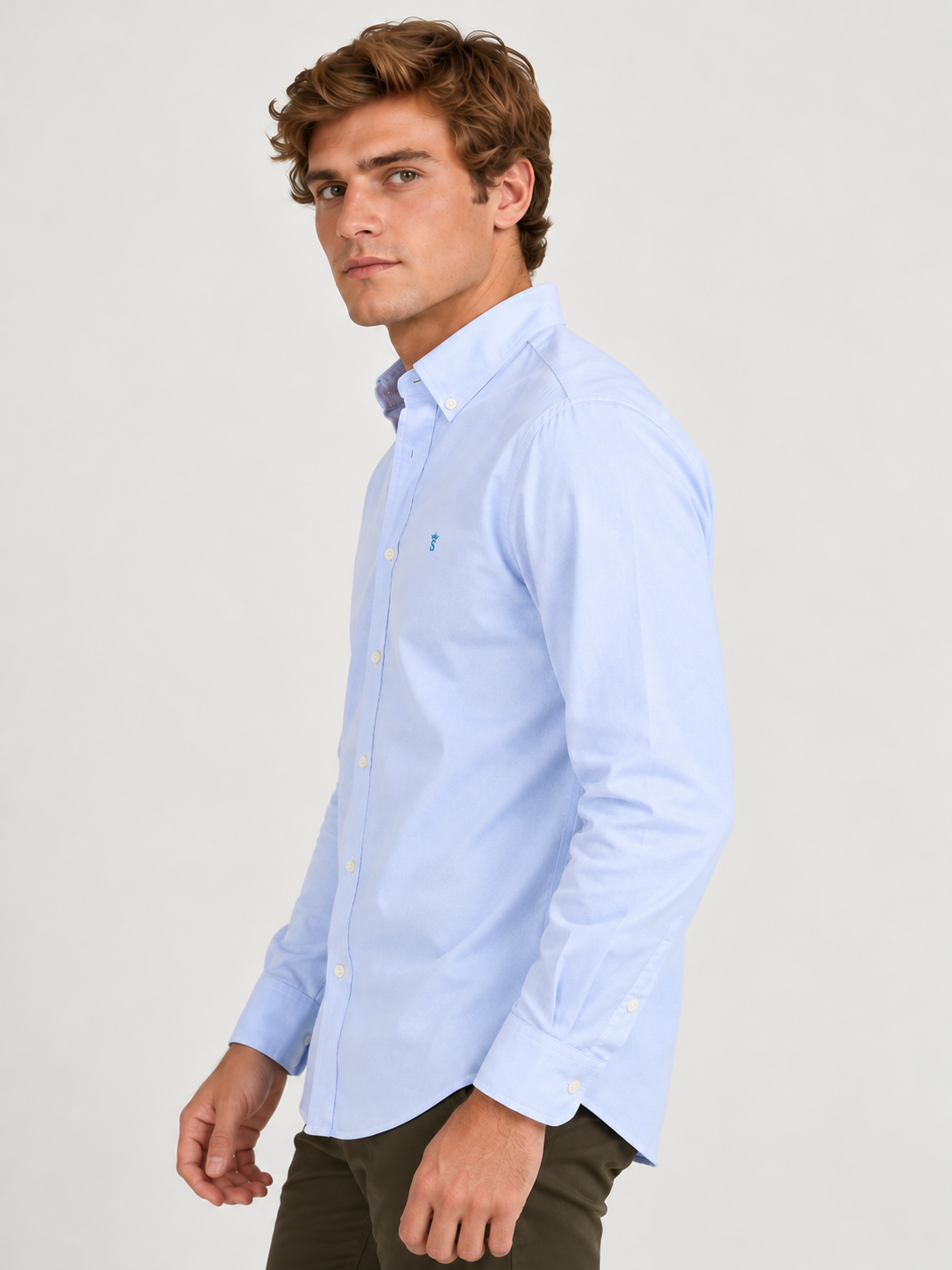 Camisa celeste Oxford Classic