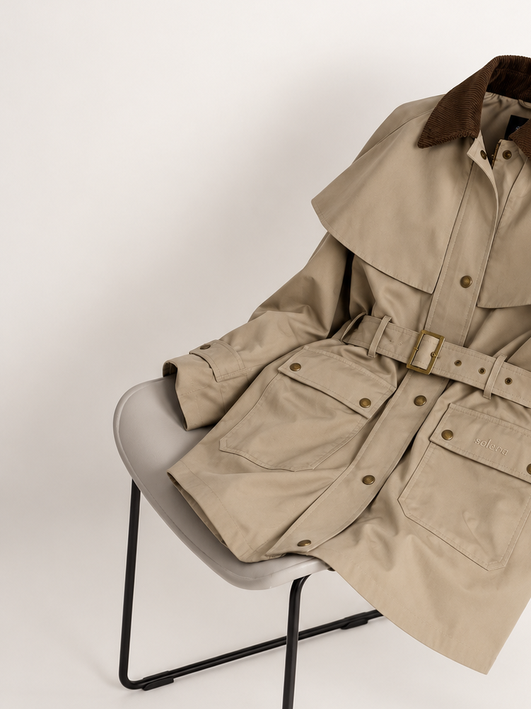 Abrigo Capa Beige