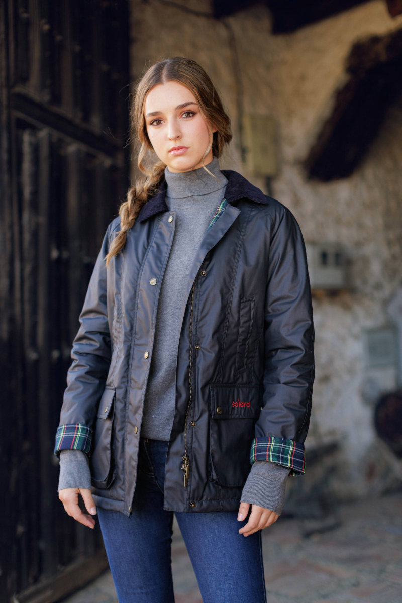 Parka Encerada Marino