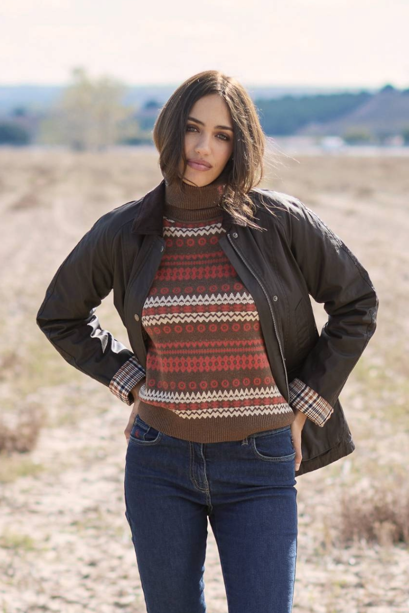 Suéter Grecas Marrón