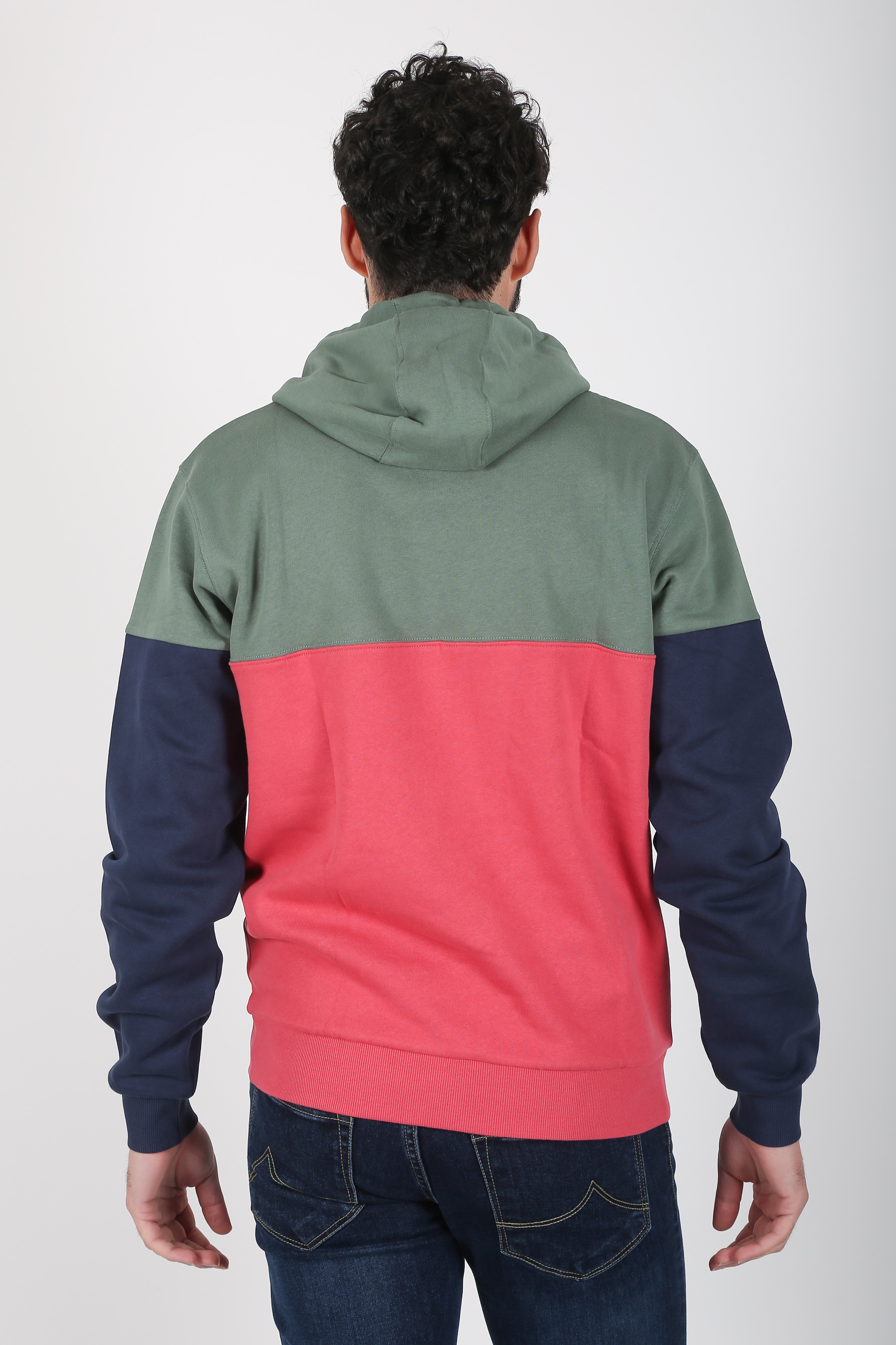 Sudadera kaki combinada