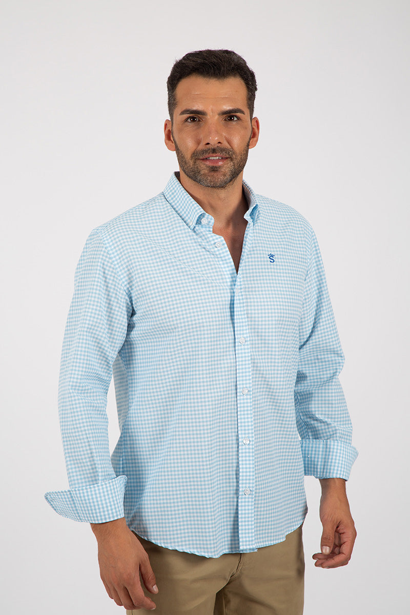 Camisa Celeste