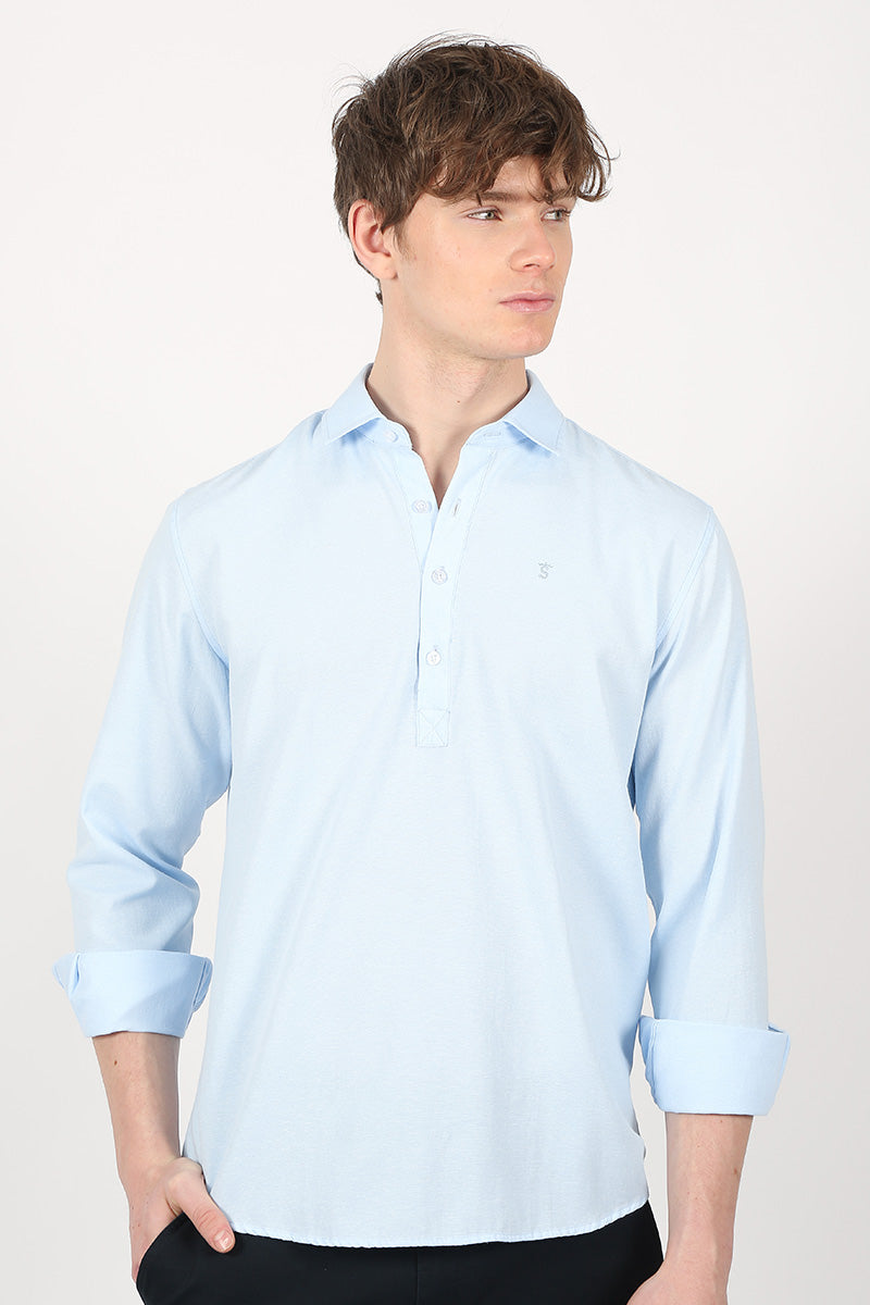 Camisa Celeste