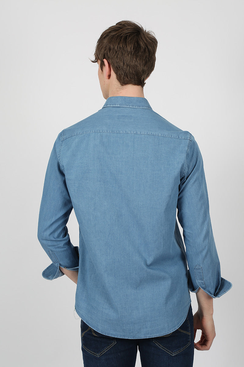 Camisa tejana azul