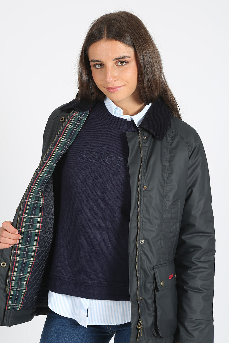 Parka Encerada Marino