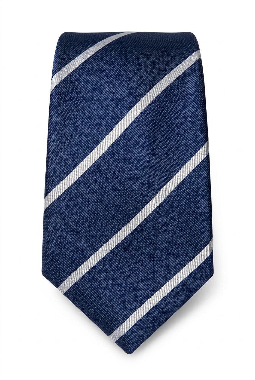 Corbata de rayas doblada para ecommerce