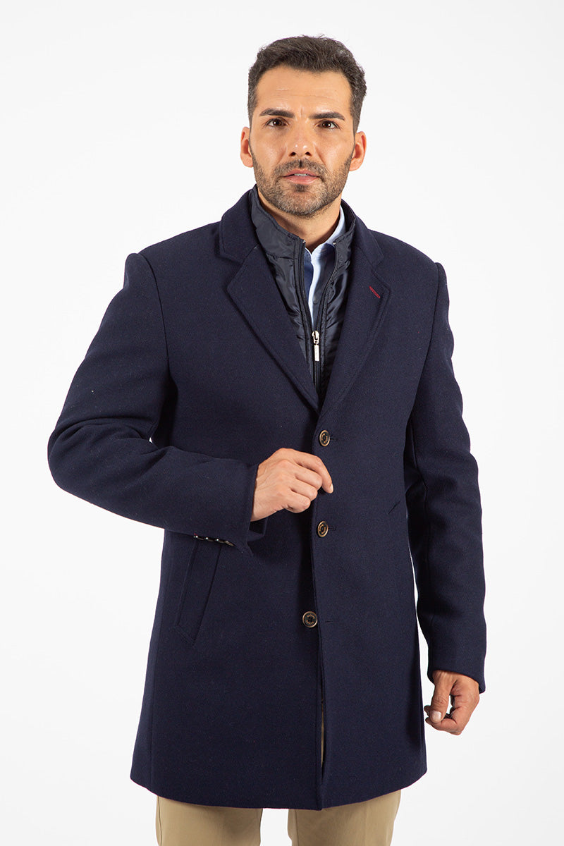 Navy cloth coat