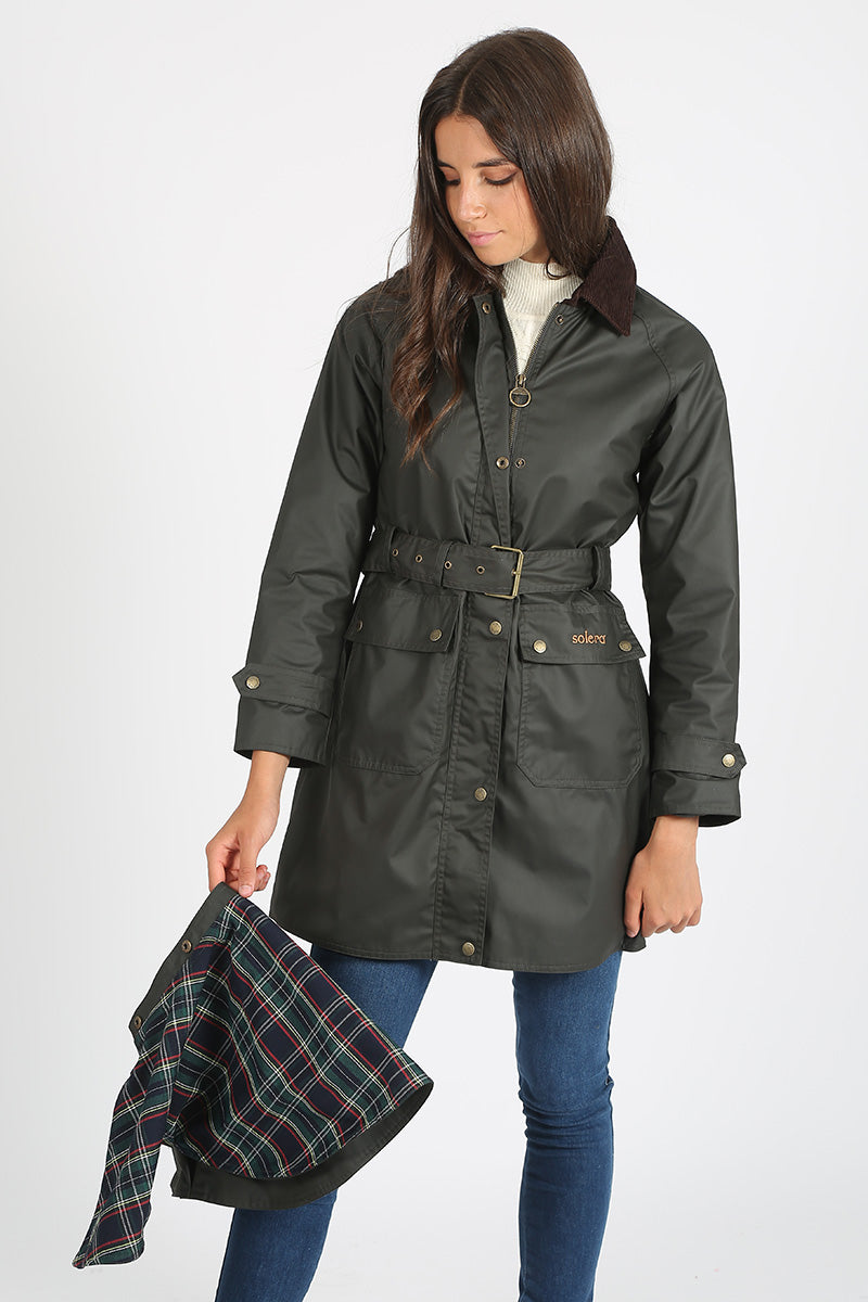 Waxed Parka Khaki Cape