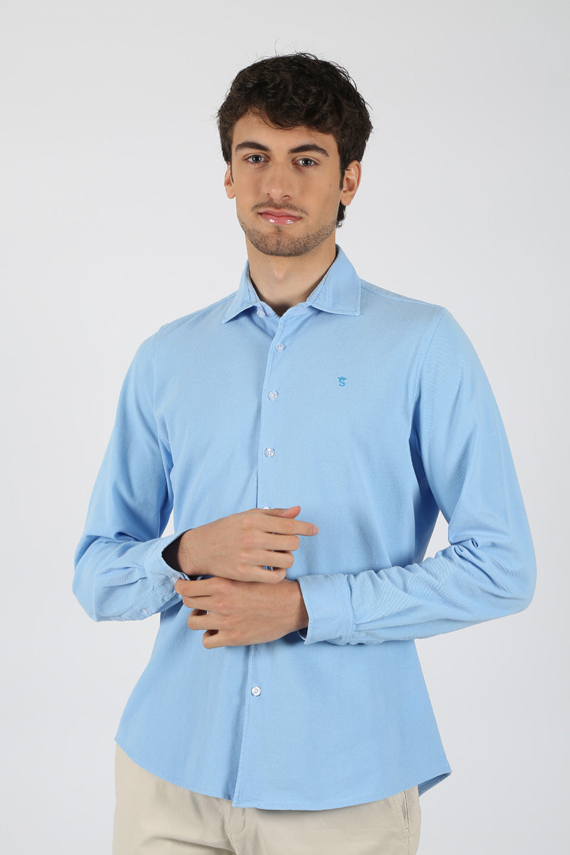 Camisa Polo Azul Celeste
