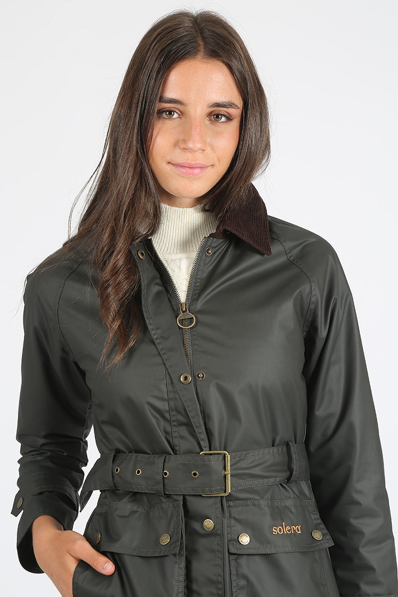 Waxed Parka Khaki Cape