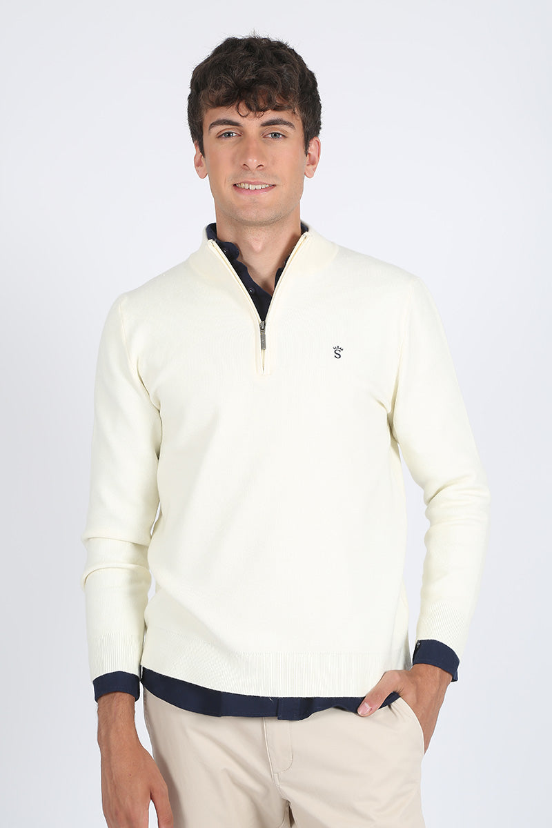 Jersey cremallera Piedra