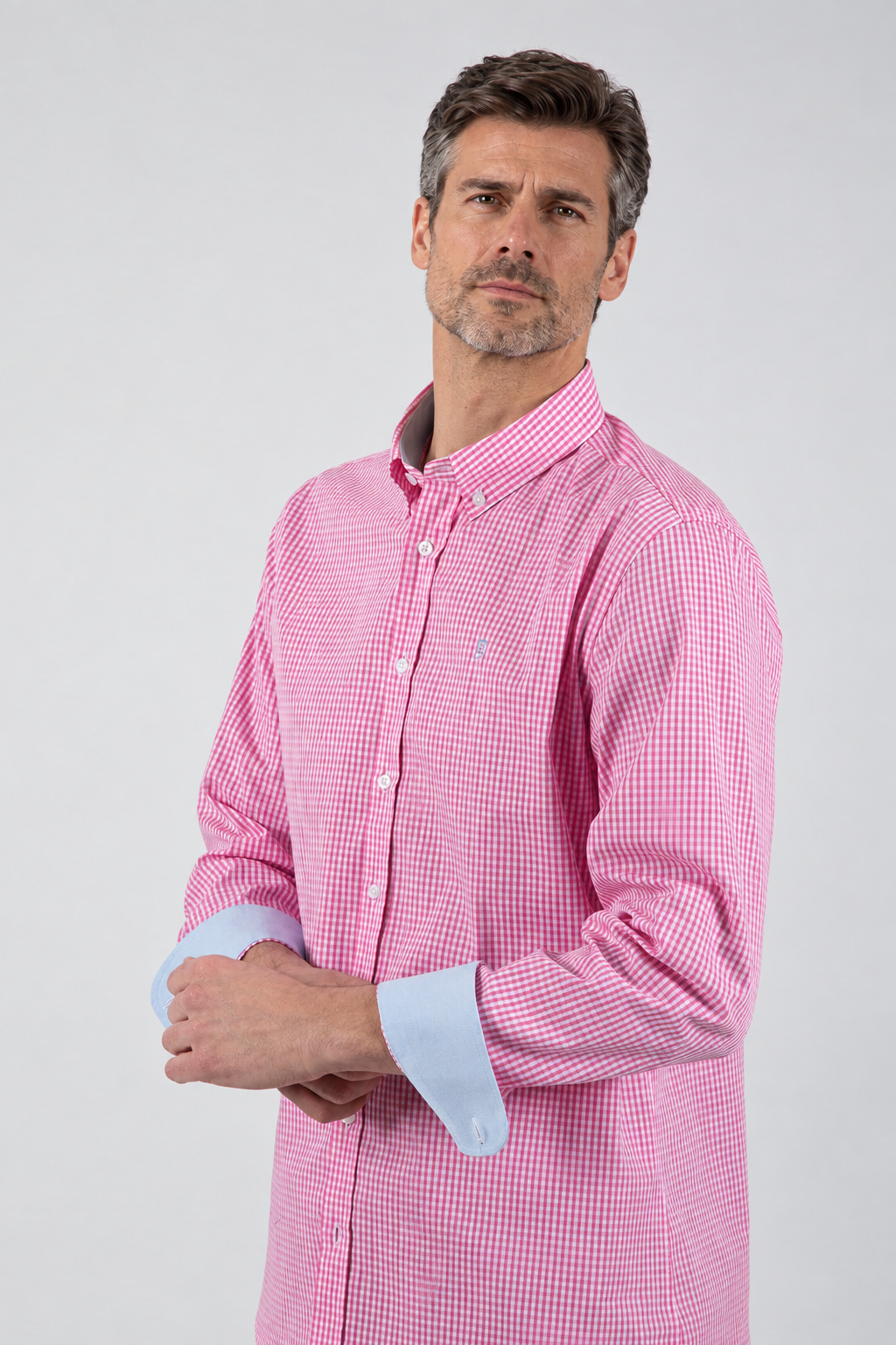 Camisa cuadros Rosa