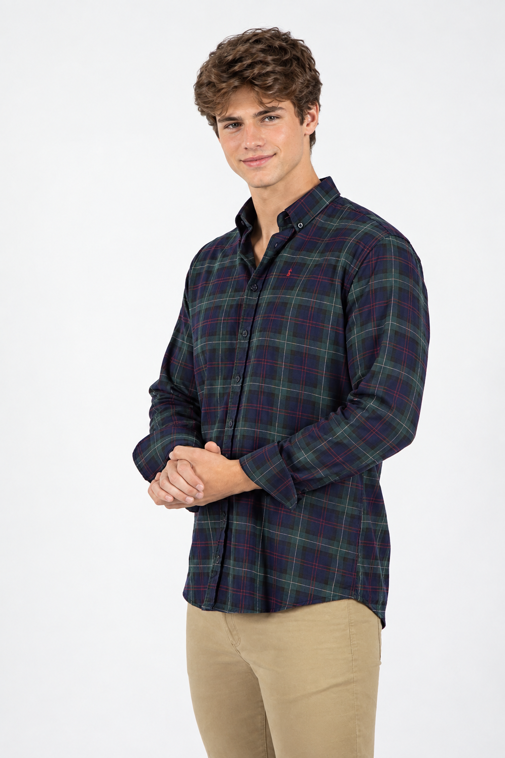 Camisa Marino verde.