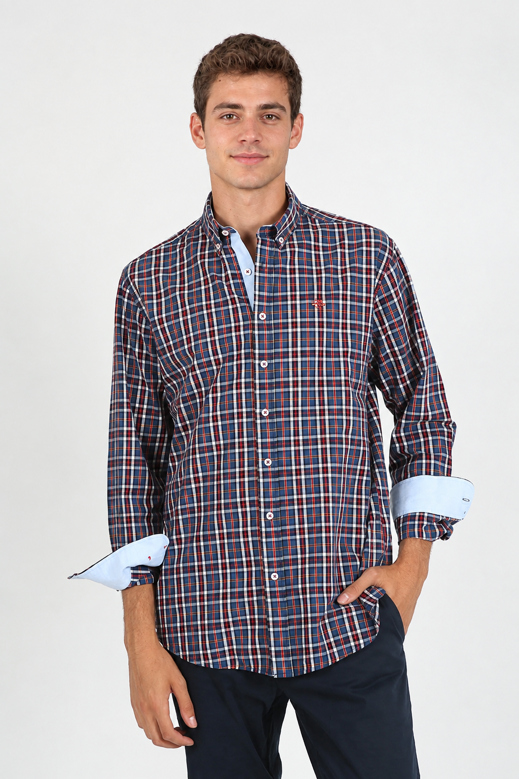 Camisa cuadros Rojo
