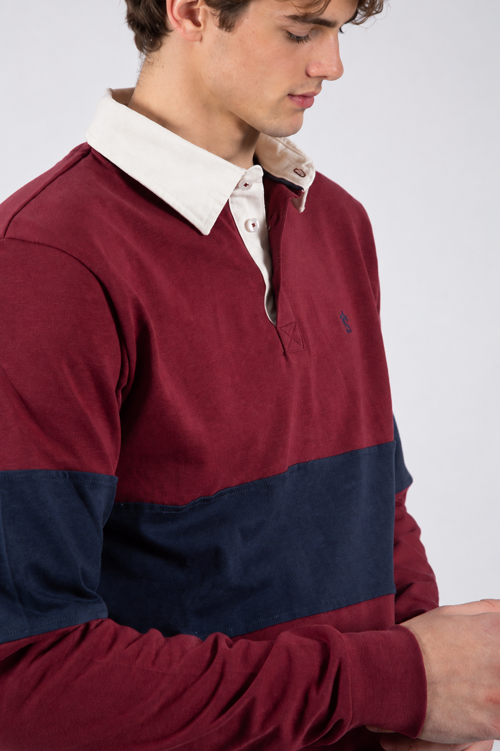Garnet stripe polo