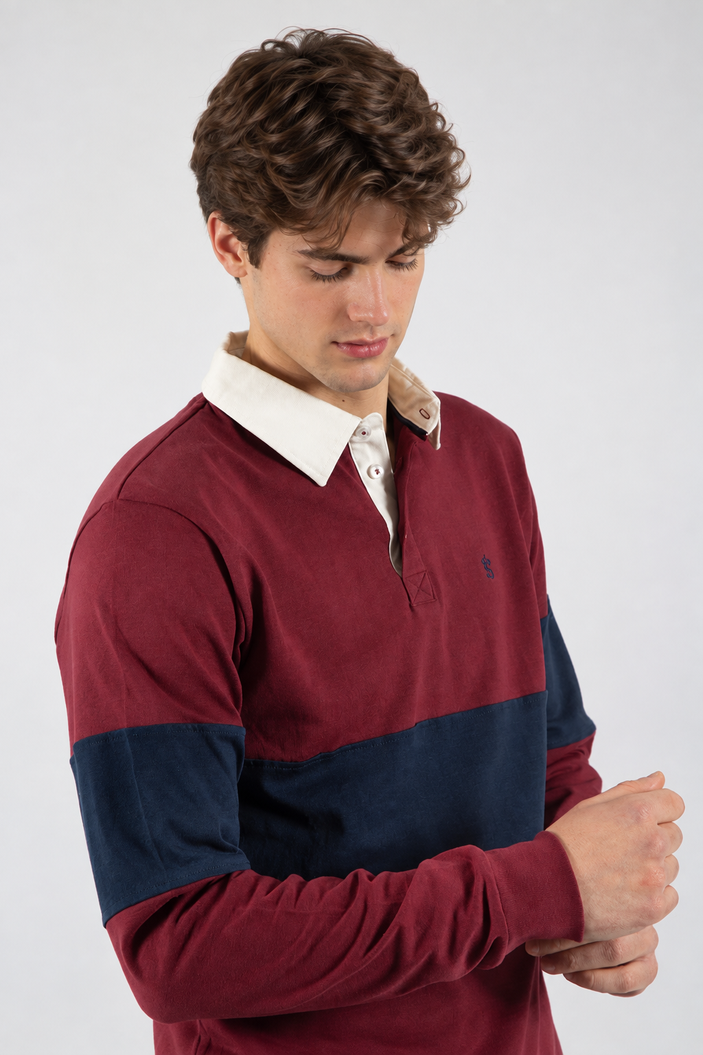 Garnet stripe polo